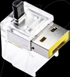 NC03P1YL Kabel Schloss, RJ45, 12 Stück, gelb