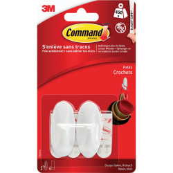3M 17082FGN Command&#x2122; Small Designer Hook 54 x 25 x 22 mm White 2 pc