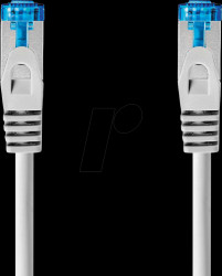 CCGL85330GY05 Patch cable, Cat.6a, S/FTP, 0,5 m, grey