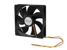 WENTYLATOR 120x120x25mm 120x25mm 12V ŚLIZGOWY 2-PRZEWODY