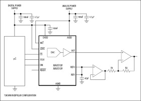Low-Power, Single, 16-/12-Bit, Buffered Voltage-Output DACs