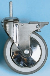 Koło samonastawne średnica kabla 100mm Pojedyncza śruba Tente 60kg wysokość całkowita 127mm