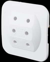 1749.0200.5 KOPP 3-way plug adapter, white
