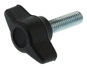 Pokrętło mocujące M6 długość gwintu: 20mm średnica pokrętła 28mm średnica gwintu: 6mm Wersja motylkowa Kołek gwintowany