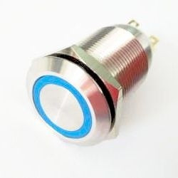 PBW-19BP przycisk monostabilny wandaloodporny podświetlany niebieski