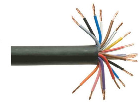 Kabel do transmisji danych 0,5 mm² 18 -rdzeniowy Nieekranowany 20 AWG AWG 440 V