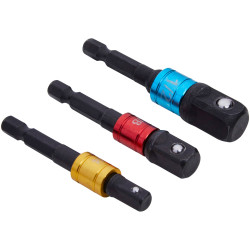 BlueSpot Tools 14113 Colour-Coded Impact Socket Adaptor Set, 3 Piece