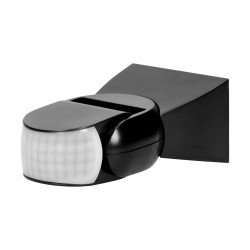 Czujnik ruchu 360/180st. 2 sensory, IP65, 1200W, czarny