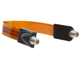 Przepust antenowy okienny płaski SAT F - F slim HQ LIBOX LB0076B