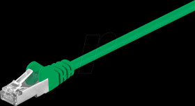 50870 Cat.5e F/UTP patch cable CCA green 15.0 m