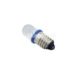 Żarówka wkręcana LED E10 12V niebieska