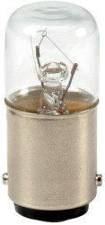 Incandescent bulb, BA15d, 6.5 W, 24 V (AC), 2800 K, clear, 171291