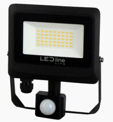 Projektor Naświetlacz Halogen LED line PHOTON 30W 4000K 3000lm z czujnikiem IP65 3 lata gwar.