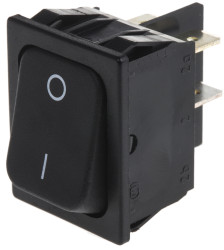 Przełącznik kołyskowy Wł.-wył. Nie 10 A DPST Czarny IP40 Marquardt