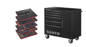 Szafka narzędziowa, na kółkach, 6-szufladowa, materiał: Stal, Bahco