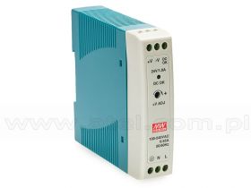 Mean Well MDR-20-24 Zasilacz impulsowy przemysłowy 24W 24VDC, mini, DIN TS35