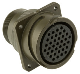 Złącze 37-pinowe Żeński Amphenol Limited Żeński Montaż ścienny MIL-DTL-5015 rozmiar 28