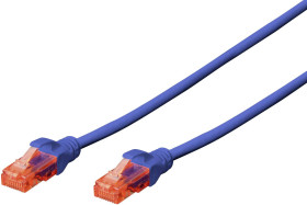 kabel LAN Digitus DK-1612-050/B, 1 szt., RJ45, CAT 6, U/UTP, 5.00 m, niebieski