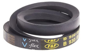 Pas napędowy, profil B, materiał: PET, guma, 17mm x 11mm x 889mm, RS PRO