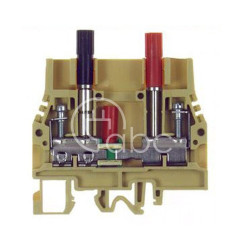 Złącze śrubowe 6 mm², pomiarowe, beżowe, SCB.6/CD