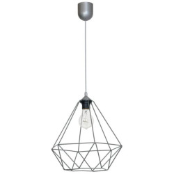 Lampa wisząca BASKET GRAY 1xE27 MLP7216 Milagro