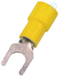 Intercable 180936 Złącze widełkowe 4.00 mm² 6.00 mm² z częściową izolacją żółty 1 szt.