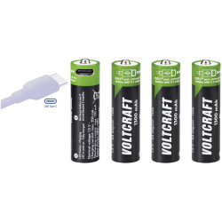 VOLTCRAFT VCAA1300USB USB-C&#xAE; battery Li-ion300 mAh.5 V 4