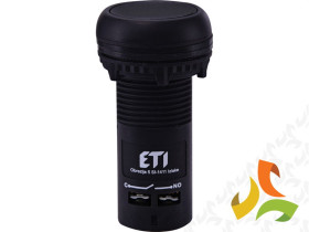 Przycisk kompaktowy z guzikiem krytym 1NO Czarny ECF-10-C 004771453 ETI