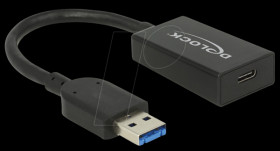 65698 USB3.1 Gen2 TypA St.>Type-C™ Bu. Active bla..15cm