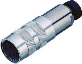 Złącze wielostykowe przemysłowe 4-pinowe M16 Montaż na kablu Wtyczka binder