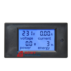 Miernik tabl.voltom.-amper.100A 80-260VAC BLUE Moduł + cewka ,watomierz