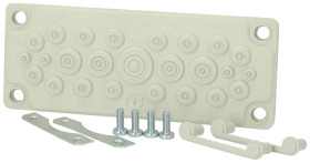 Fibox 3576153 Płytka z przepustami FMF 25, poliwęglan, 1 szt.