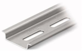 DIN rail, perforated, 35 x 15 mm, W 2000 mm, steel, galvanized, 210-112