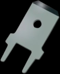 Faston plug, 6.3 x 0.8 mm, L 14.2 mm, uninsulated, straight, 3866A.28