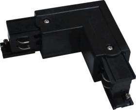 Łącznik szynoprzewodu IP20 3-fazowy czarny TRACK L CONNECTOR L-R 4W BLACK GXTR030