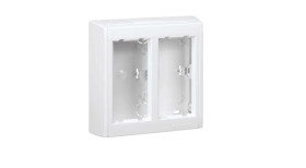 Simon Connect Obudowa CIMA PRO natynkowa podwójna 4xK45 czysta biel SBC200/9