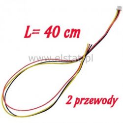 Przew. do płytek styk. Ż 2pin 2.0mm 40cm