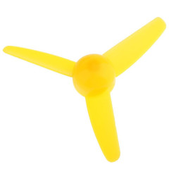 3-blade Air Propeller 80x2 mm - for DIY Models - Yellow
