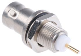 Złącze koncentryczne Montaż na panelu Żeński 75Ω typ złącza Złącze BNC 0 to 4GHz Lutowane