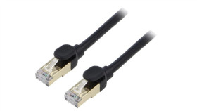 Wkjs010501 Patch Cord F/Utp 7 Linka Cu Pvc Czarny 5M 28Awg