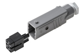 Złącze przemysłowe - zasilające 10A Wtyczka 250 V, 400 V Męski Hirschmann Biały Montaż na kablu IP54