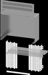 Subdivision, metal/plastic, (W x H x D) 600 x 1225 x 600 mm, 8PQ5000-4BA30