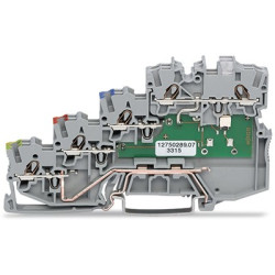 Kostka zaciskowa na szynie DIN WAGO poziomy: 4 24 → 16AWGWciskany zacisk Cage Clamp TOPJOB S