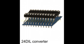 24 DIL socket converter small to large footprint (1106396-24) - Aries