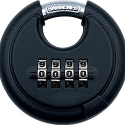 Kłódka szyfrowa średnica szekli: 14.2mm RS PRO Kłódka szyfrowa W budynkach, na zewnątrz Stop cynku Czarny