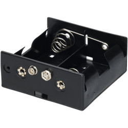 Comfortable 2 x D Press Stud Battery Holder