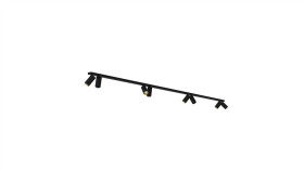 Listwa Sufitowa 300Cm Mono Viii 2X150 Black/Gold 7698 Nowodvorski Lighting