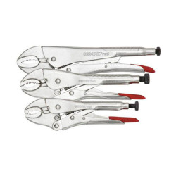 Gedore RED 3301180 Locking Pliers Set 7-12&quot; 3 Pieces 35-60 mm