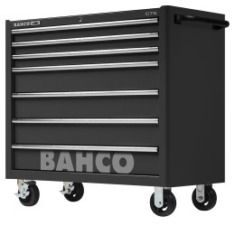 Wózek na narzędzia, na kółkach, 7-szufladowa, 1100 x 501 x 986mm, materiał: Lita stal, Bahco
