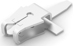 Uninsulated flat plug sleeve, 1.29 x 0.25 mm, 0.16 to 0.18 mm², AWG 34 to 33, brass, tin-plated, 2238061-1